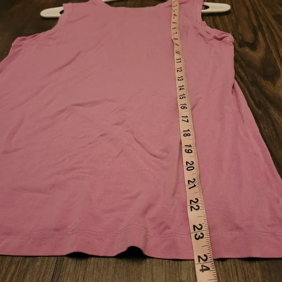 Fresh Produce Womens Tank Top Size S Pink Solid Rayon Sleeveless Round Neck - Picture 6 of 7